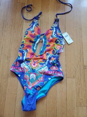 (nwt) Trina Turk Halter One-Piece Swimsuit